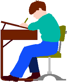 Student at Desk