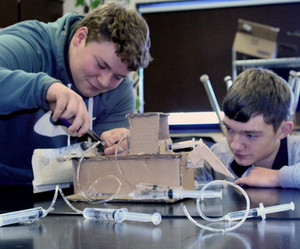 Students in Tech Ed Class