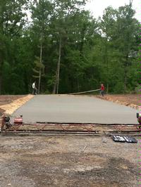 educational Center slab construction -poured